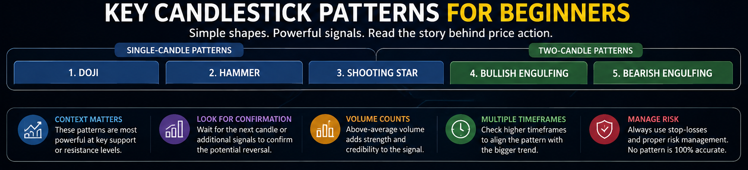 Key Candlestick Patterns for Beginners